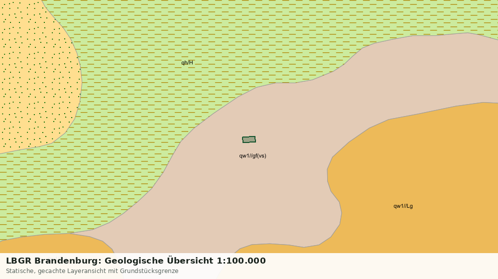 Statische Kartenansicht: LBGR Brandenburg: Geologische Übersicht 1:100.000