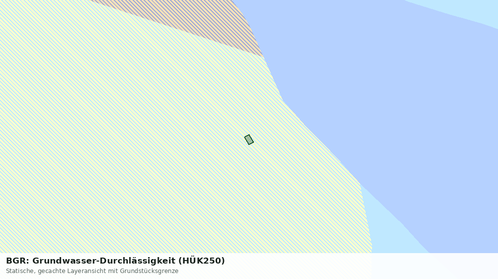 Statische Kartenansicht: BGR: Grundwasser-Durchlässigkeit (HÜK250)