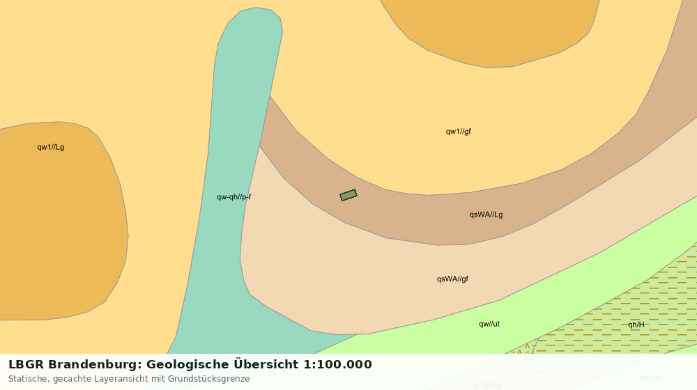 Statische Kartenansicht: LBGR Brandenburg: Geologische Übersicht 1:100.000