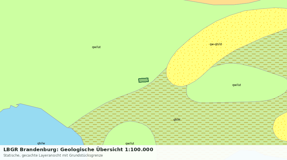 Statische Kartenansicht: LBGR Brandenburg: Geologische Übersicht 1:100.000