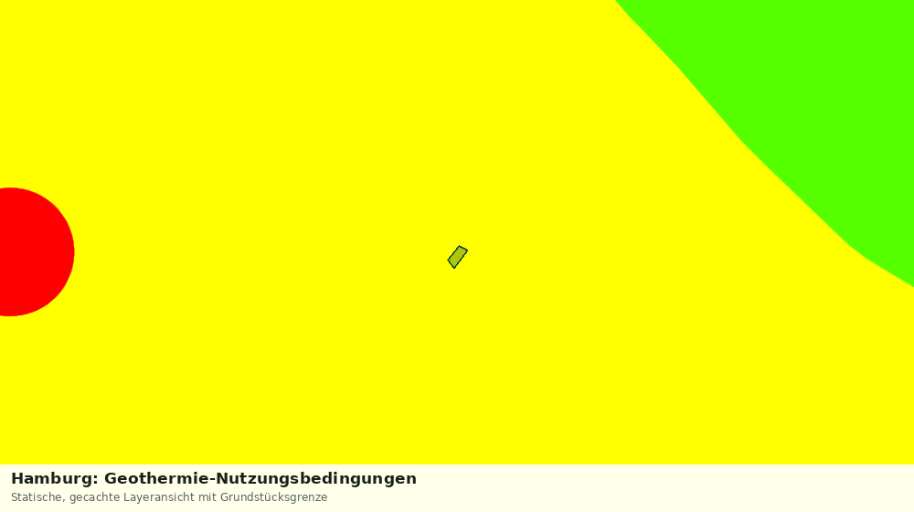 Statische Kartenansicht: Hamburg: Geothermie-Nutzungsbedingungen