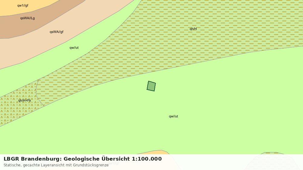 Statische Kartenansicht: LBGR Brandenburg: Geologische Übersicht 1:100.000