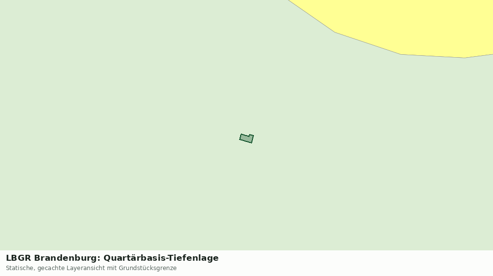 Statische Kartenansicht: LBGR Brandenburg: Quartärbasis-Tiefenlage