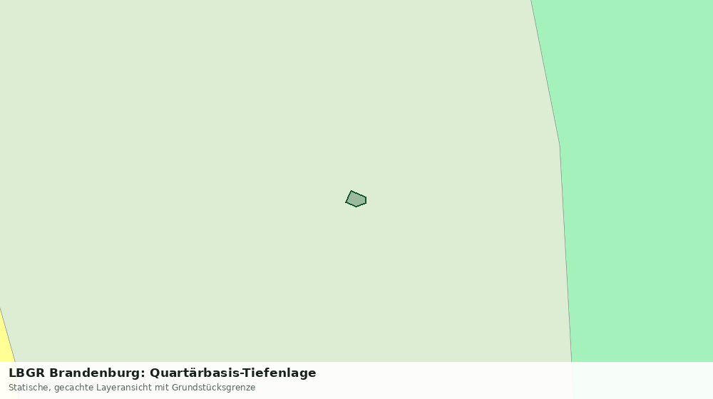 Statische Kartenansicht: LBGR Brandenburg: Quartärbasis-Tiefenlage