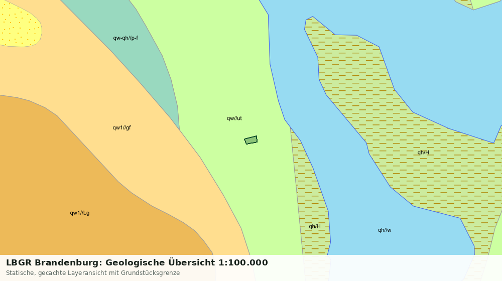 Statische Kartenansicht: LBGR Brandenburg: Geologische Übersicht 1:100.000