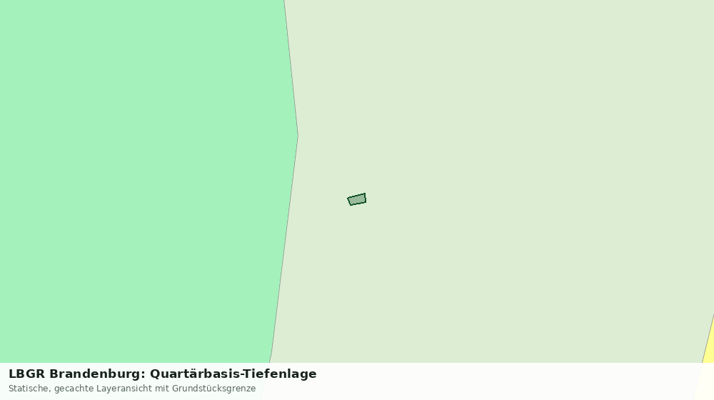 Statische Kartenansicht: LBGR Brandenburg: Quartärbasis-Tiefenlage