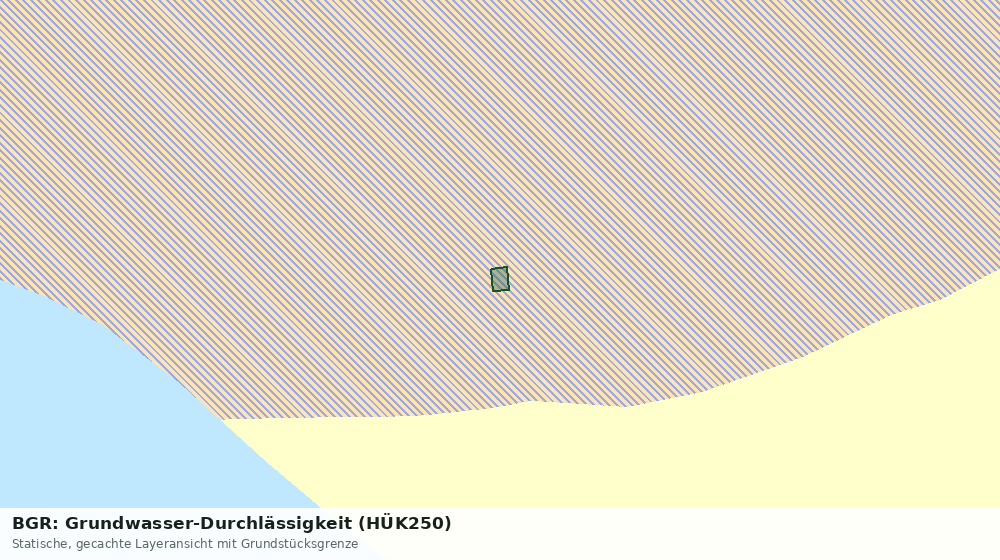 Statische Kartenansicht: BGR: Grundwasser-Durchlässigkeit (HÜK250)