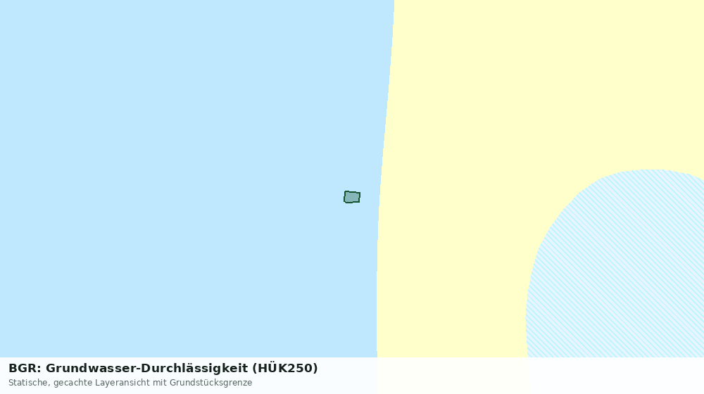 Statische Kartenansicht: BGR: Grundwasser-Durchlässigkeit (HÜK250)