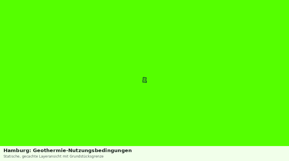Statische Kartenansicht: Hamburg: Geothermie-Nutzungsbedingungen