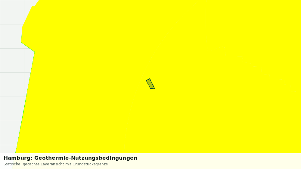Statische Kartenansicht: Hamburg: Geothermie-Nutzungsbedingungen