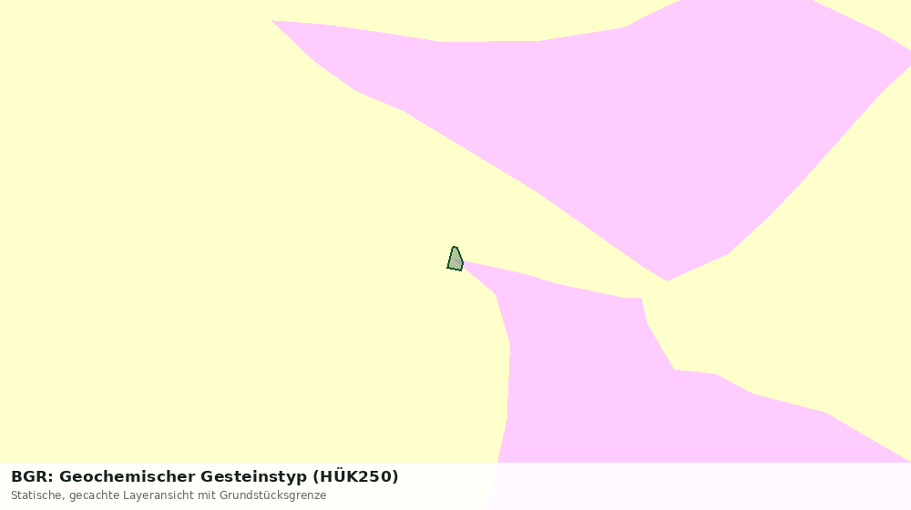 Statische Kartenansicht: BGR: Geochemischer Gesteinstyp (HÜK250)