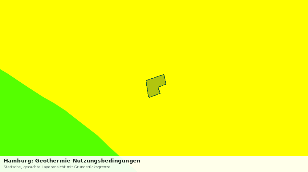 Statische Kartenansicht: Hamburg: Geothermie-Nutzungsbedingungen