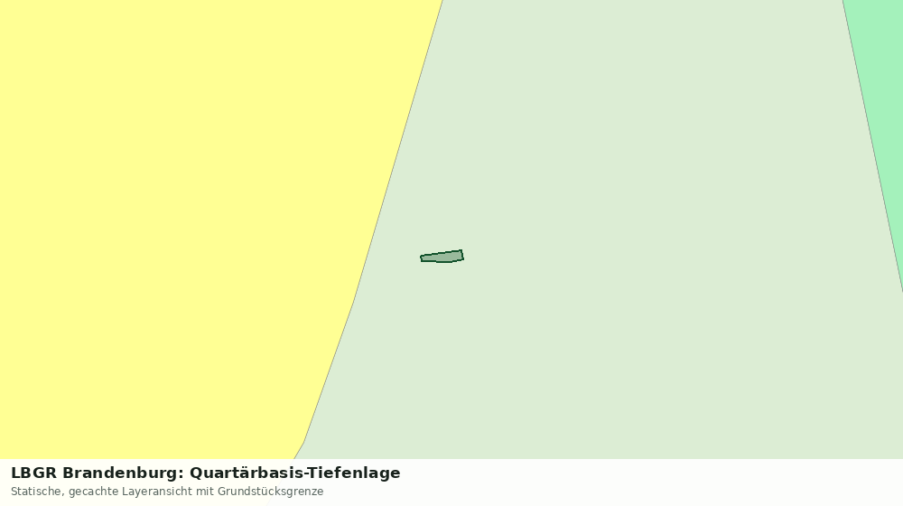 Statische Kartenansicht: LBGR Brandenburg: Quartärbasis-Tiefenlage