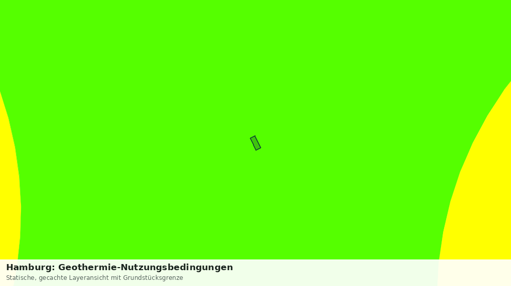 Statische Kartenansicht: Hamburg: Geothermie-Nutzungsbedingungen
