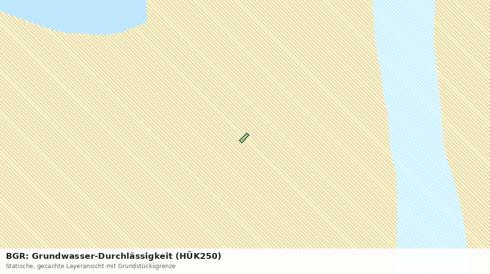 Statische Kartenansicht: BGR: Grundwasser-Durchlässigkeit (HÜK250)