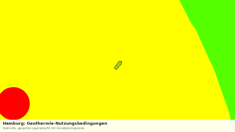 Statische Kartenansicht: Hamburg: Geothermie-Nutzungsbedingungen