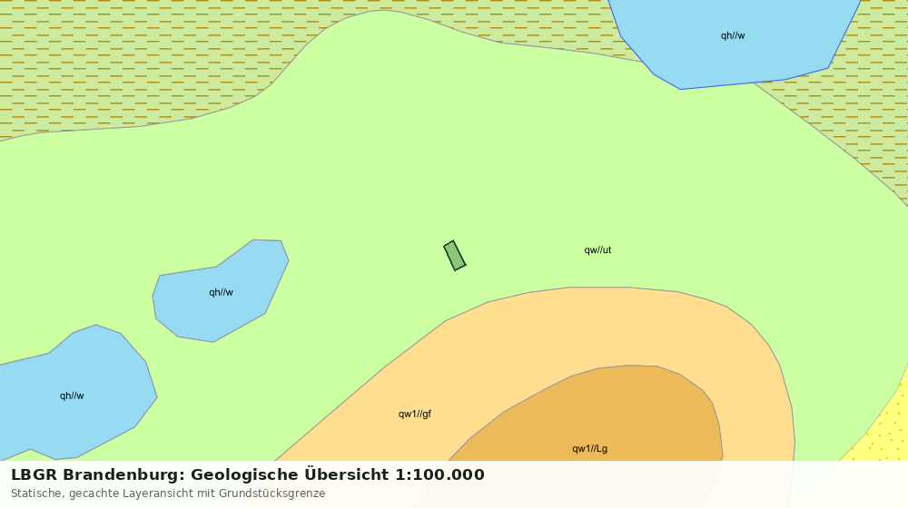 Statische Kartenansicht: LBGR Brandenburg: Geologische Übersicht 1:100.000
