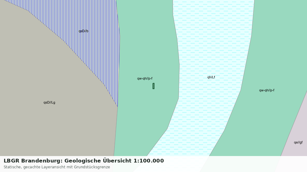 Statische Kartenansicht: LBGR Brandenburg: Geologische Übersicht 1:100.000