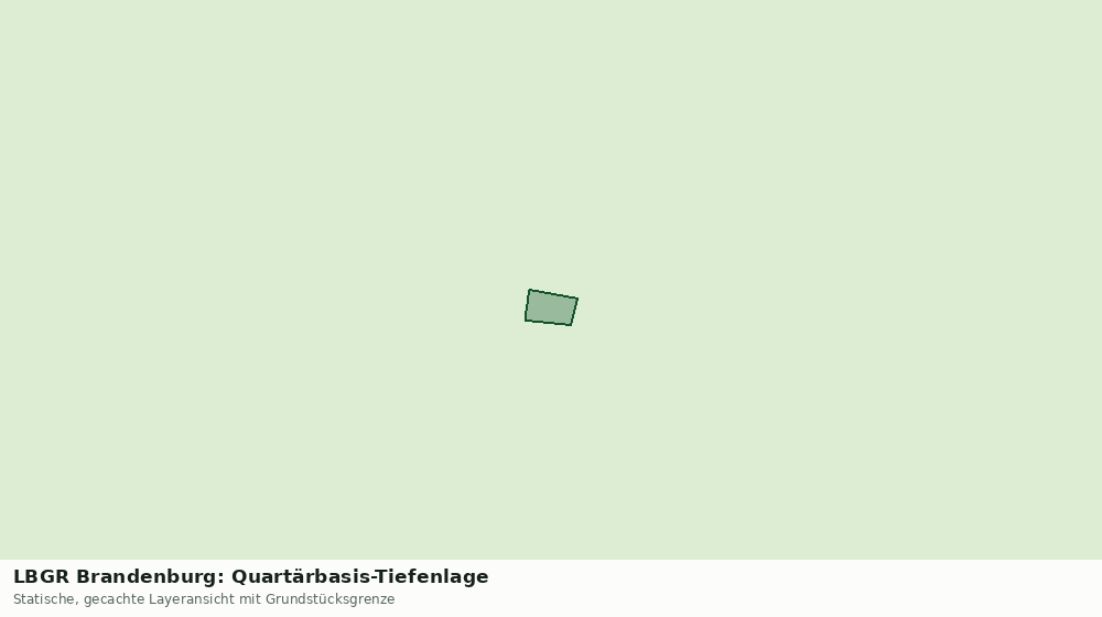 Statische Kartenansicht: LBGR Brandenburg: Quartärbasis-Tiefenlage