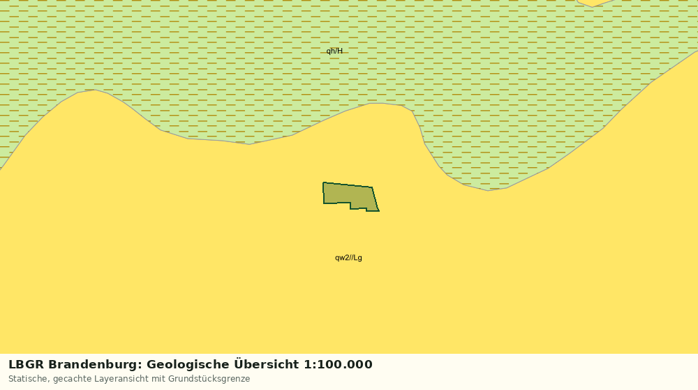Statische Kartenansicht: LBGR Brandenburg: Geologische Übersicht 1:100.000
