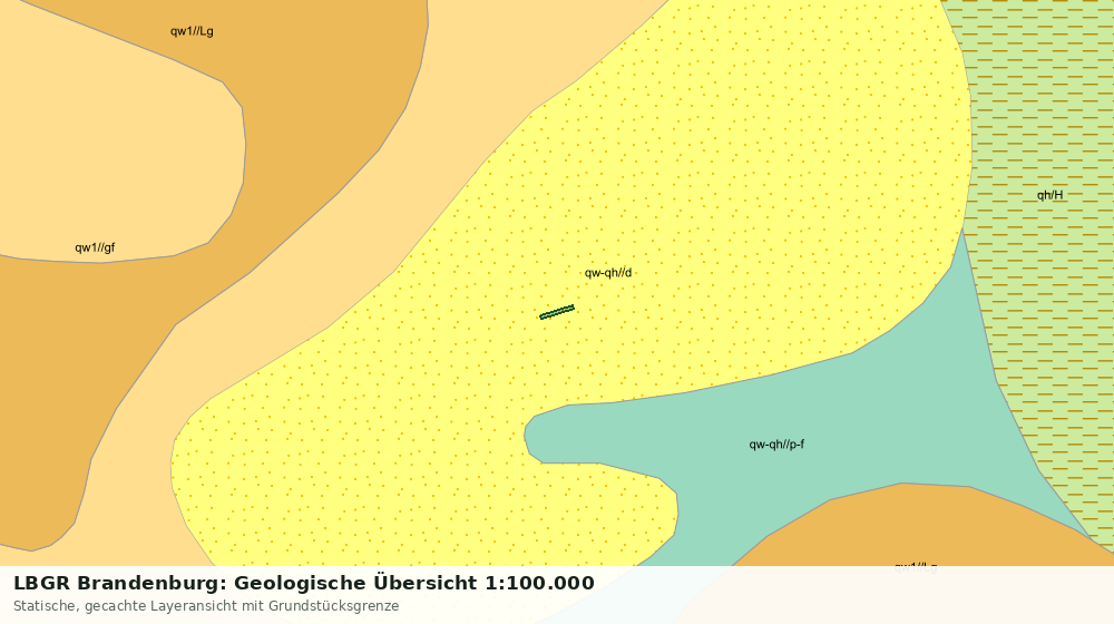 Statische Kartenansicht: LBGR Brandenburg: Geologische Übersicht 1:100.000