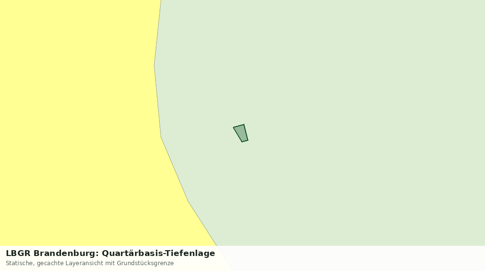 Statische Kartenansicht: LBGR Brandenburg: Quartärbasis-Tiefenlage