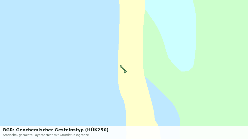 Statische Kartenansicht: BGR: Geochemischer Gesteinstyp (HÜK250)