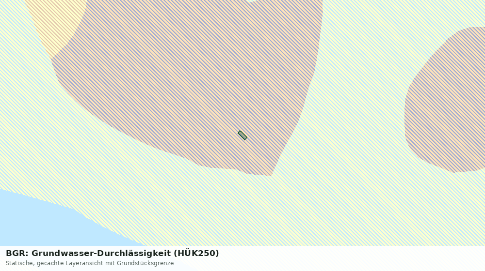 Statische Kartenansicht: BGR: Grundwasser-Durchlässigkeit (HÜK250)