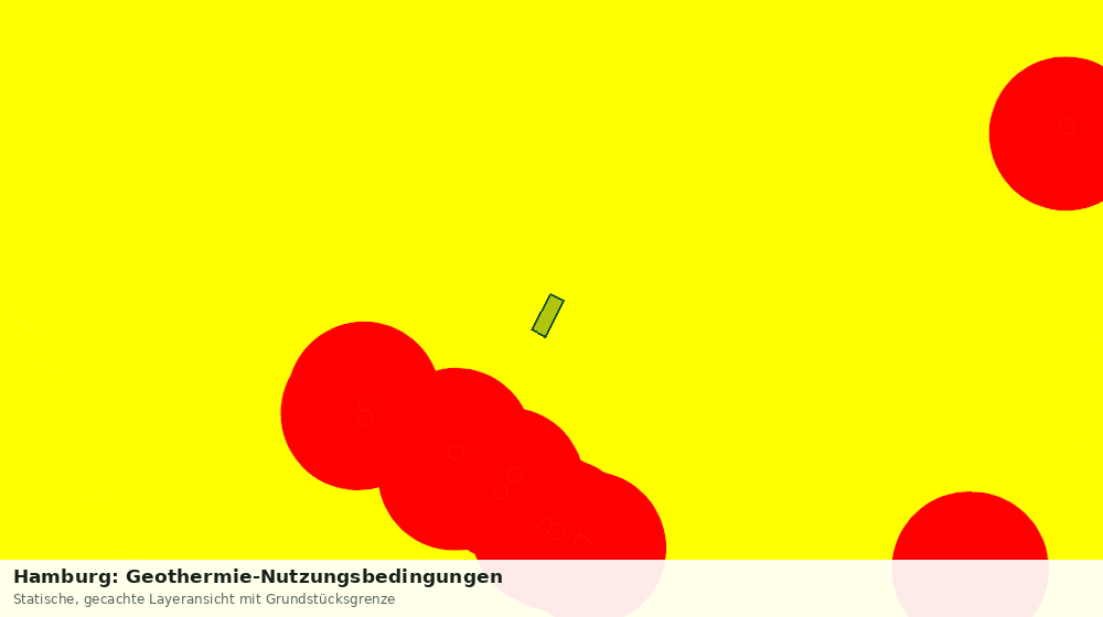 Statische Kartenansicht: Hamburg: Geothermie-Nutzungsbedingungen