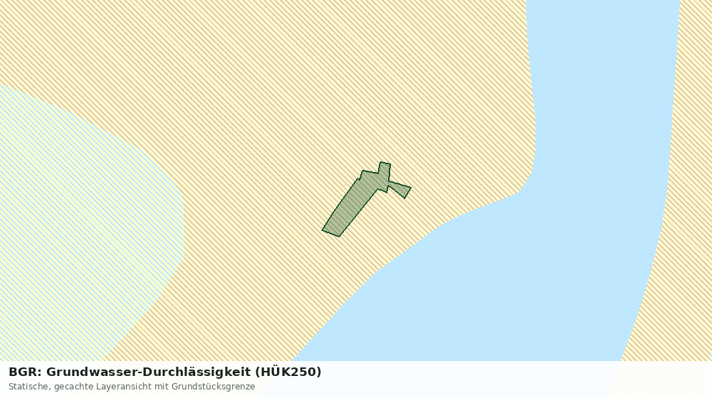 Statische Kartenansicht: BGR: Grundwasser-Durchlässigkeit (HÜK250)