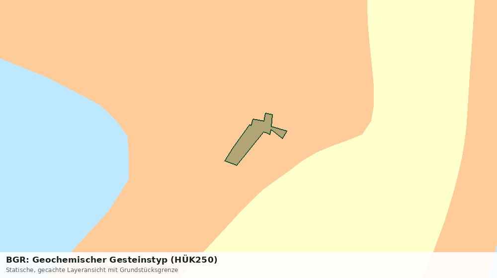 Statische Kartenansicht: BGR: Geochemischer Gesteinstyp (HÜK250)