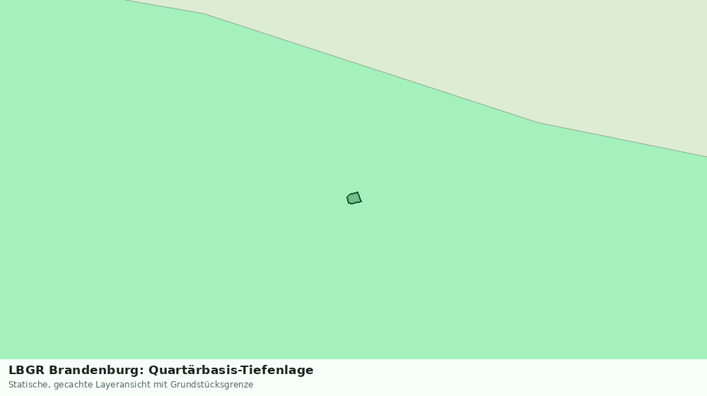 Statische Kartenansicht: LBGR Brandenburg: Quartärbasis-Tiefenlage