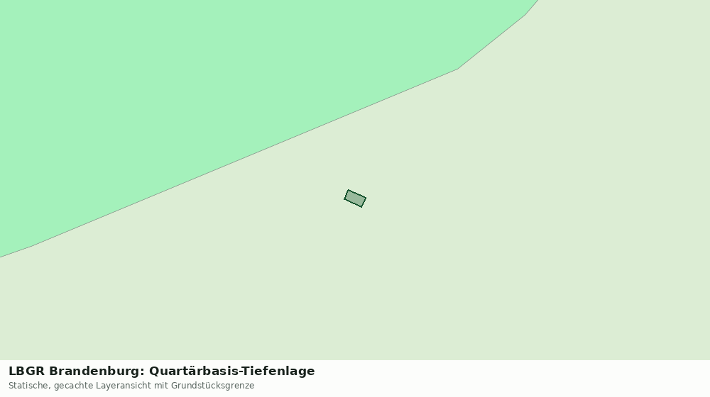 Statische Kartenansicht: LBGR Brandenburg: Quartärbasis-Tiefenlage