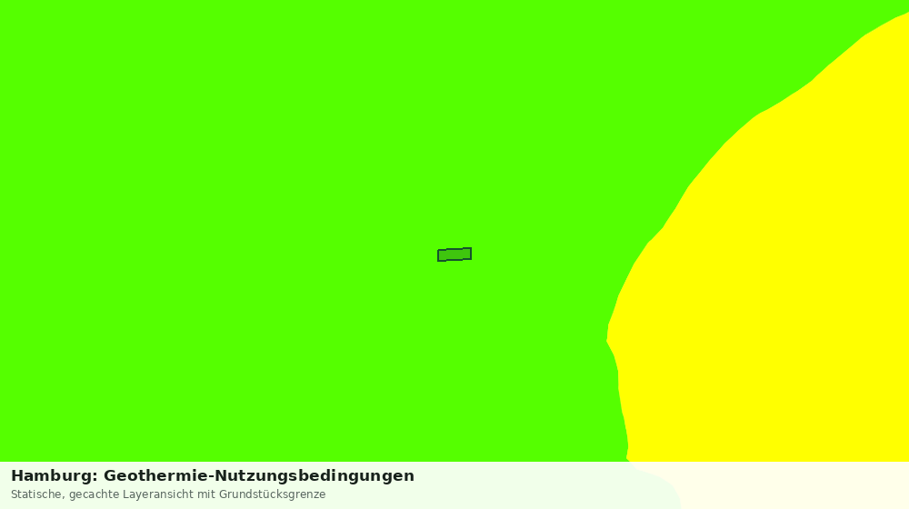 Statische Kartenansicht: Hamburg: Geothermie-Nutzungsbedingungen