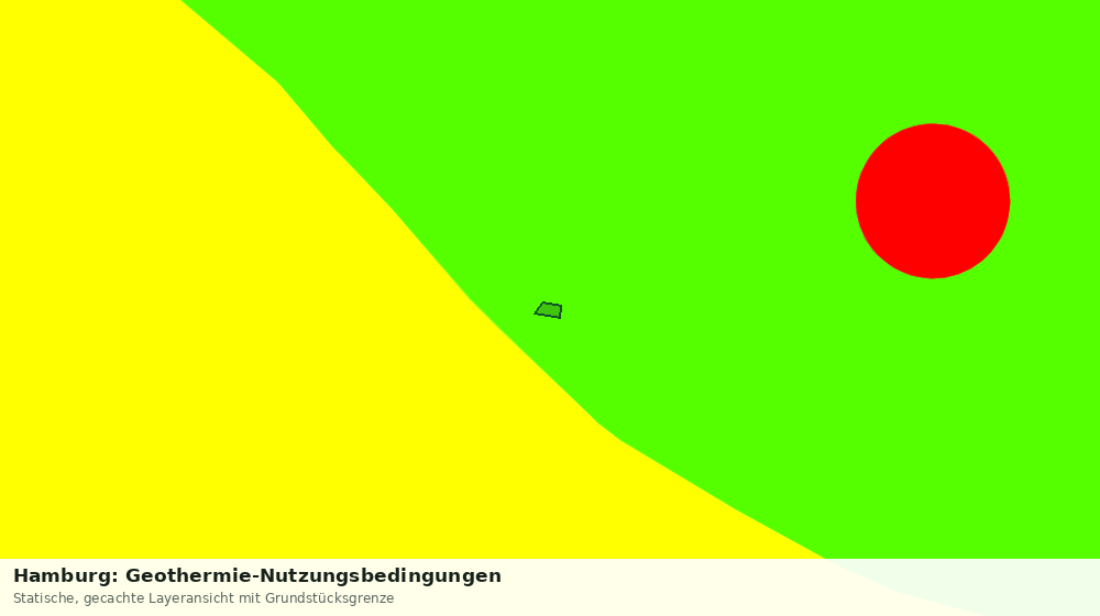 Statische Kartenansicht: Hamburg: Geothermie-Nutzungsbedingungen
