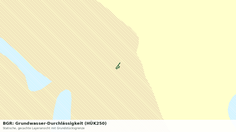 Statische Kartenansicht: BGR: Grundwasser-Durchlässigkeit (HÜK250)