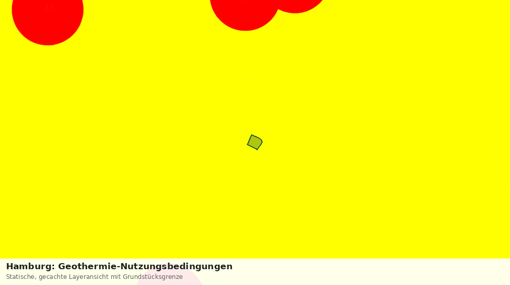 Statische Kartenansicht: Hamburg: Geothermie-Nutzungsbedingungen