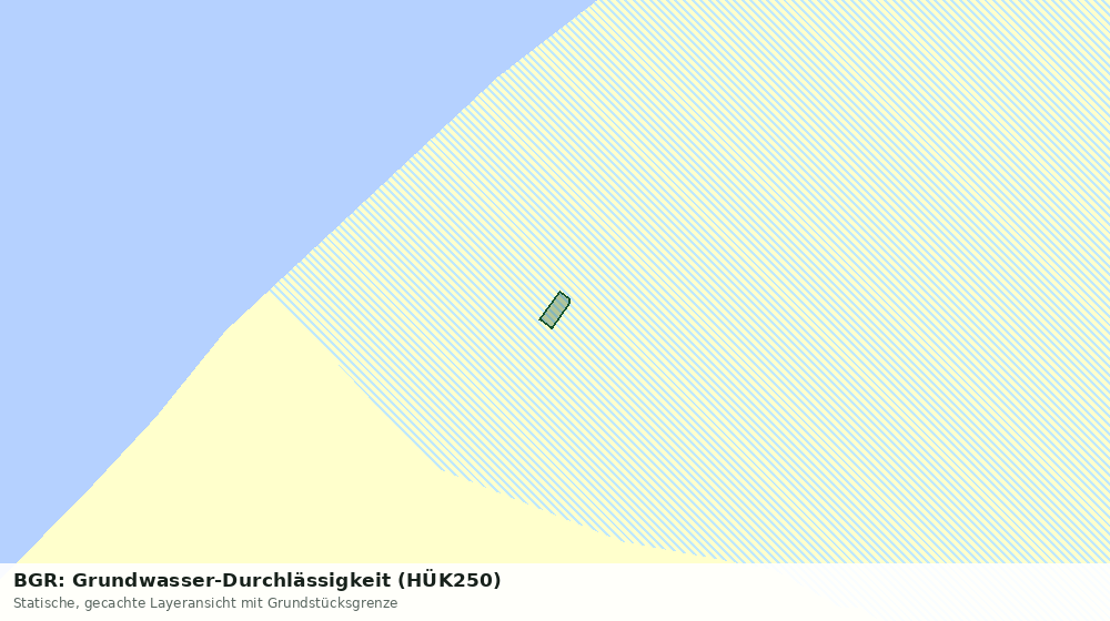 Statische Kartenansicht: BGR: Grundwasser-Durchlässigkeit (HÜK250)