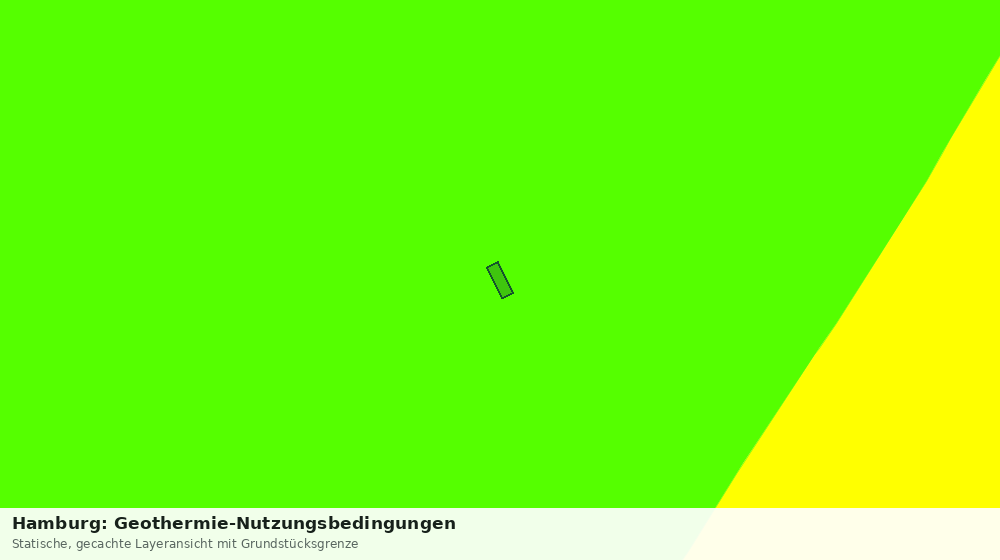 Statische Kartenansicht: Hamburg: Geothermie-Nutzungsbedingungen