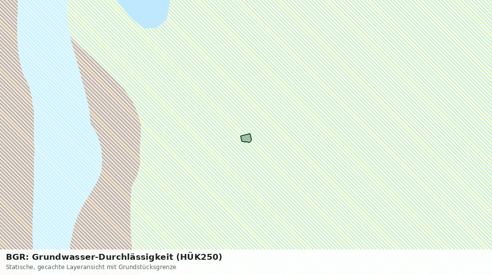 Statische Kartenansicht: BGR: Grundwasser-Durchlässigkeit (HÜK250)
