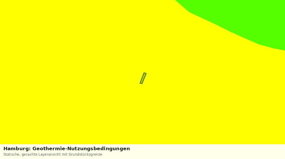 Statische Kartenansicht: Hamburg: Geothermie-Nutzungsbedingungen