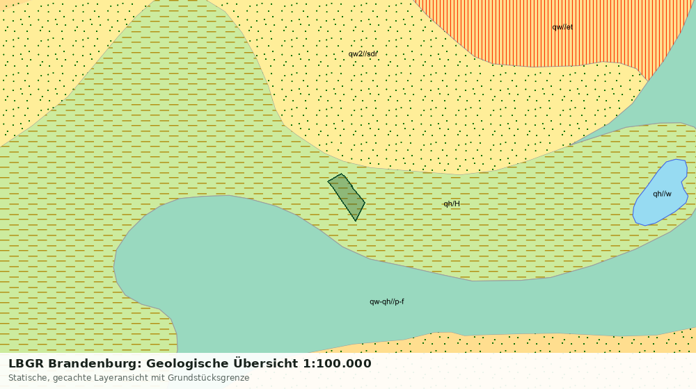 Statische Kartenansicht: LBGR Brandenburg: Geologische Übersicht 1:100.000
