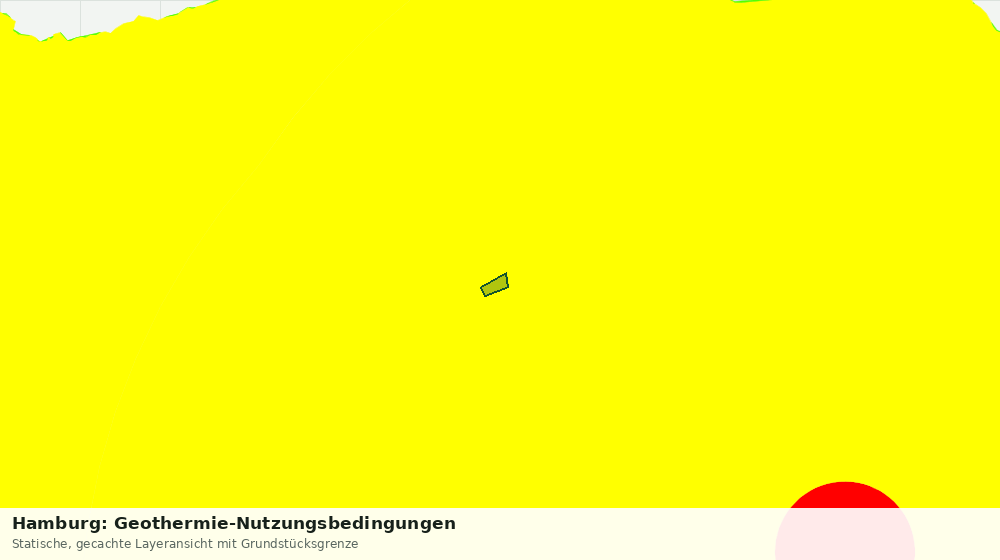 Statische Kartenansicht: Hamburg: Geothermie-Nutzungsbedingungen