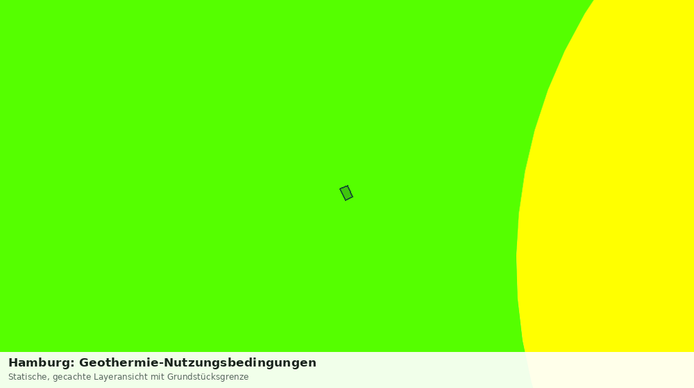 Statische Kartenansicht: Hamburg: Geothermie-Nutzungsbedingungen