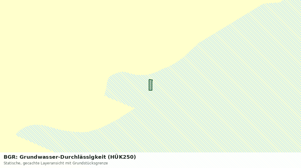 Statische Kartenansicht: BGR: Grundwasser-Durchlässigkeit (HÜK250)