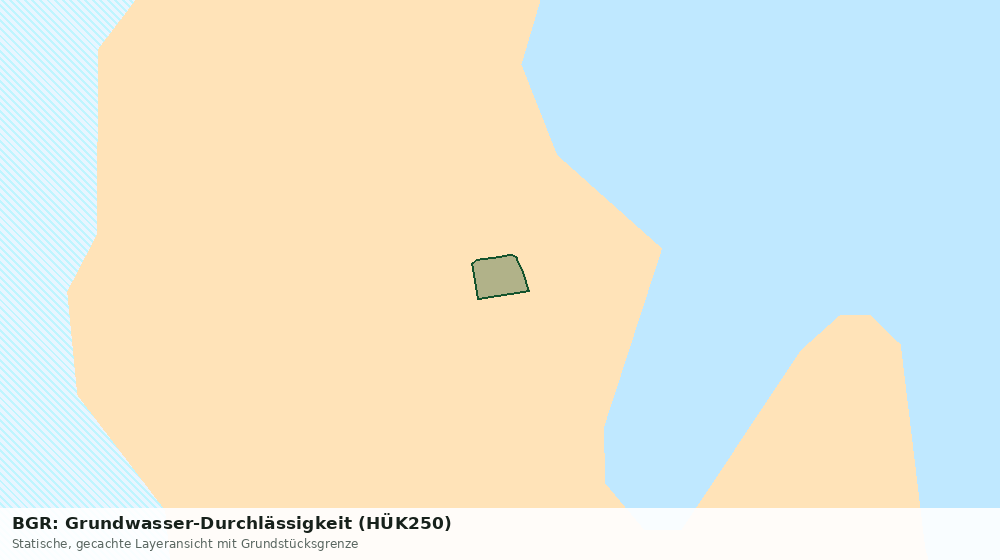 Statische Kartenansicht: BGR: Grundwasser-Durchlässigkeit (HÜK250)