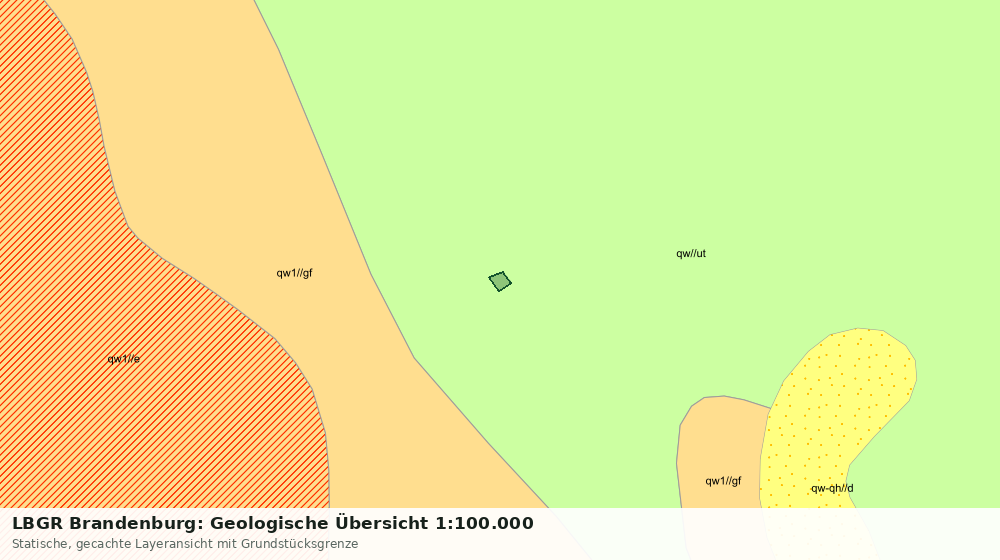 Statische Kartenansicht: LBGR Brandenburg: Geologische Übersicht 1:100.000