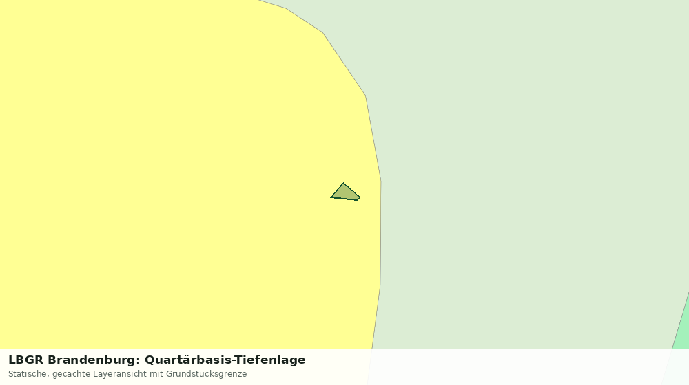 Statische Kartenansicht: LBGR Brandenburg: Quartärbasis-Tiefenlage