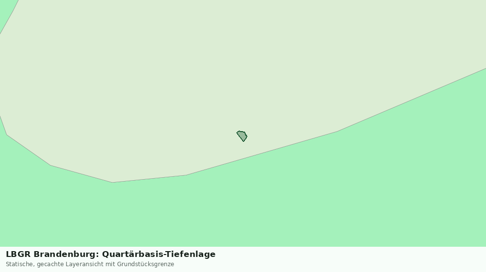 Statische Kartenansicht: LBGR Brandenburg: Quartärbasis-Tiefenlage