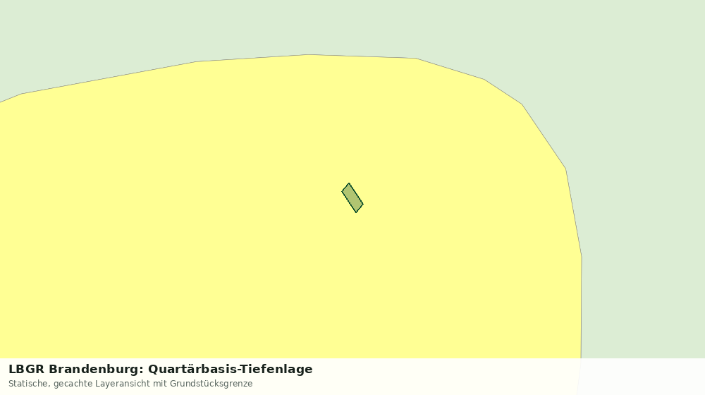 Statische Kartenansicht: LBGR Brandenburg: Quartärbasis-Tiefenlage
